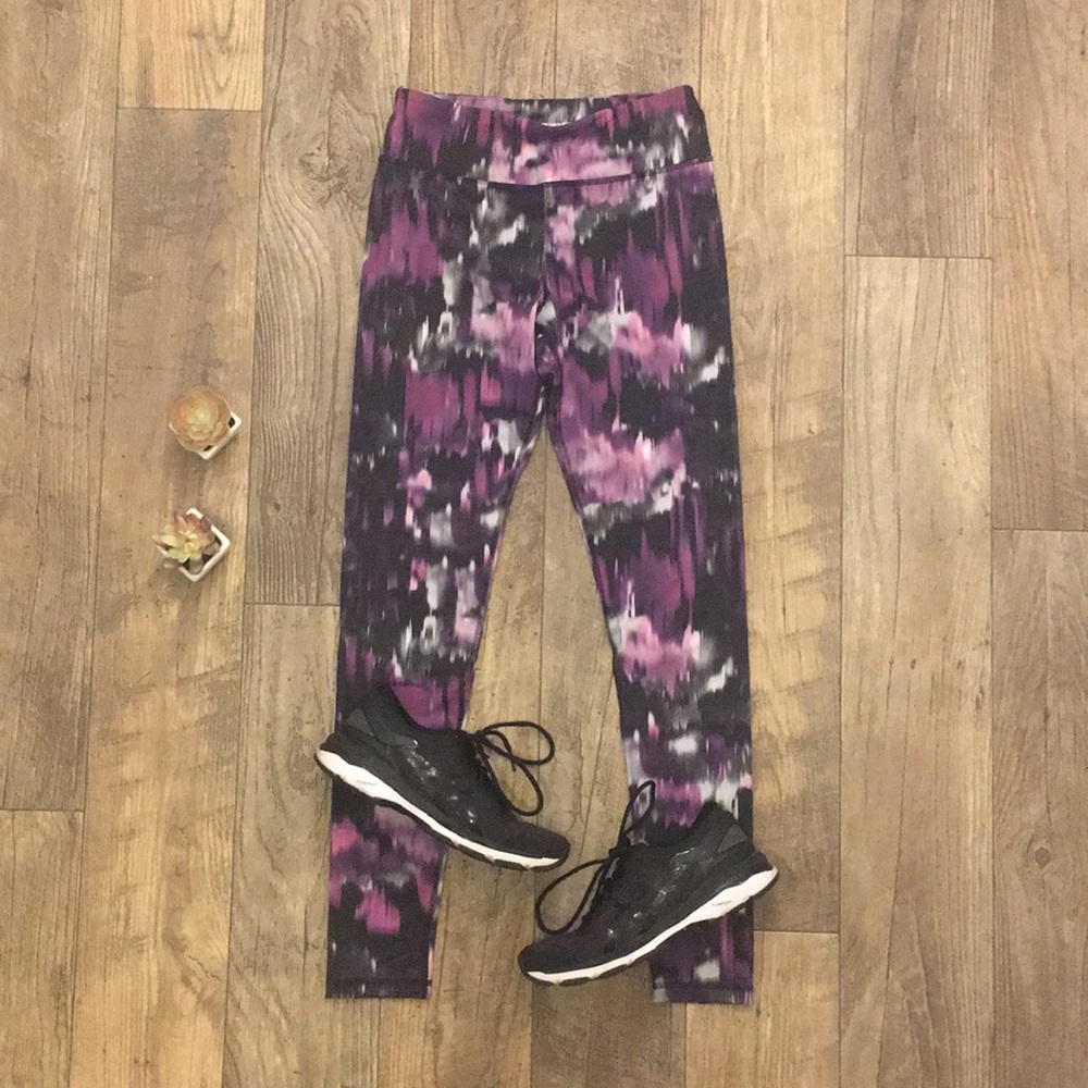 💜 Express Core purple tie dye workout pants Small